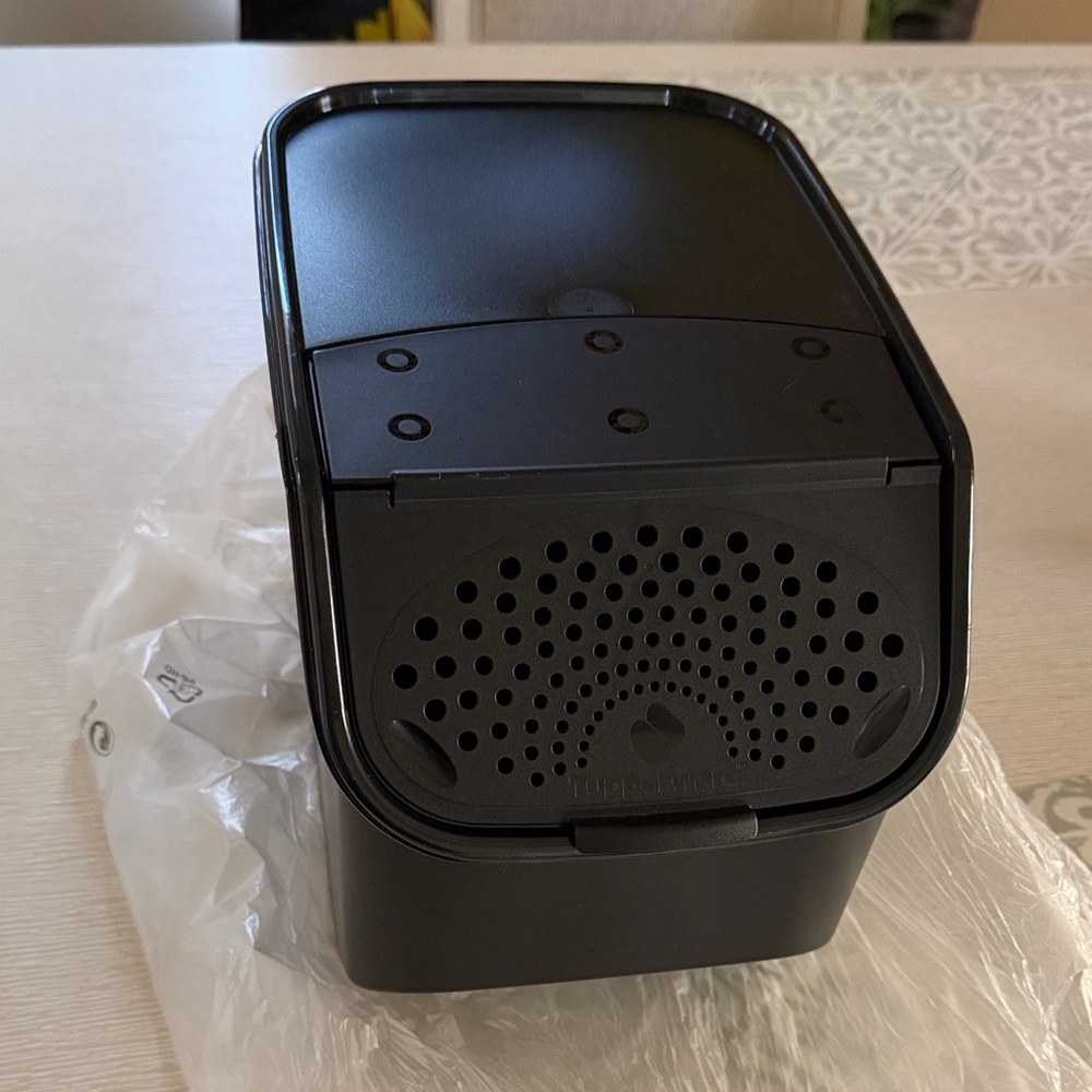 Tupperware Black Storage Container